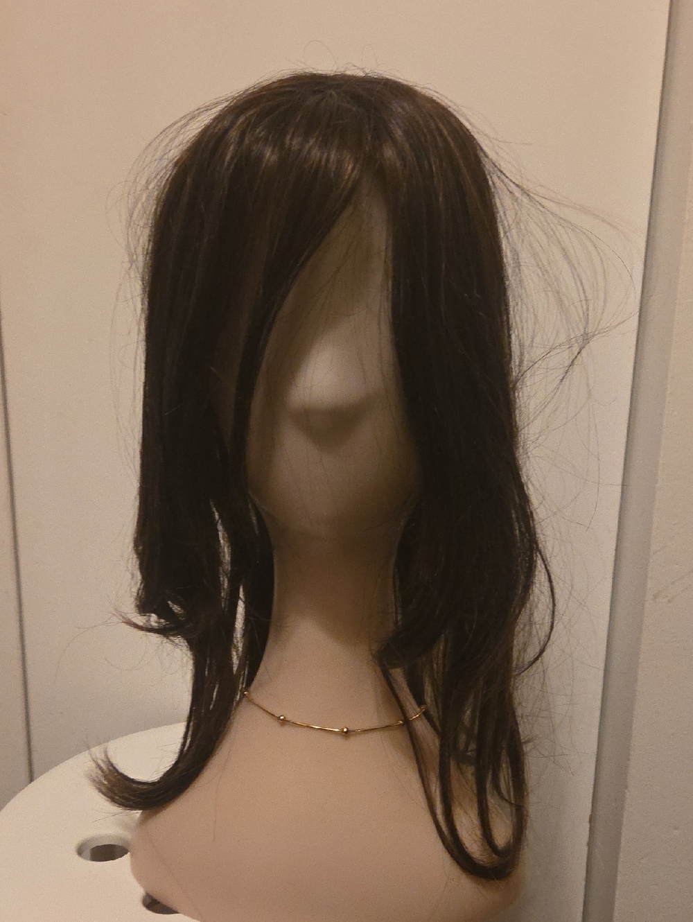 Gabor Medium to Long Dark Brown Layered Hair Topper